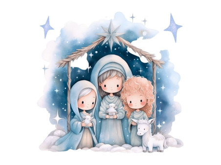 TRANSFER IMAGEM PRESEPIO TINY NATAL