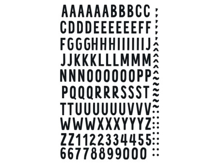 TRANSFER IMAGEM ALFABETO PRETO-SMALL