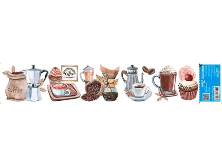 TRANSFER TEXTIL BARRA OUR COFFE IS DEL