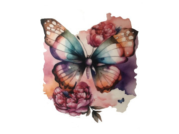 TRANSFER TEXTIL BORBOLETA...