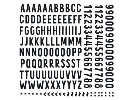 TRANSFER TEXTIL ALFABETO PRETO-QUADRADO