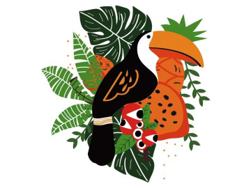 TRANSFER TEXTIL TUCANO...