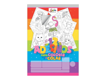 BLOCO ADESIVO P/COLORIR...
