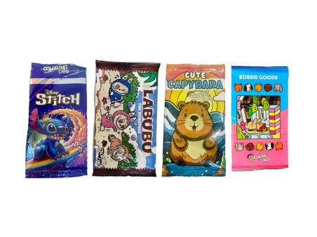 ADESIVO CARDS PERSONAGENS P/COLORIR