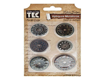 APLIQUE FACES DE RELOGIO...