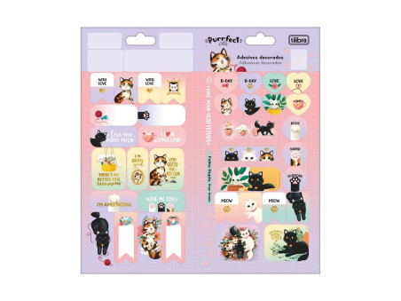 ADESIVO DECORADO CATS FOLHA DUPLA