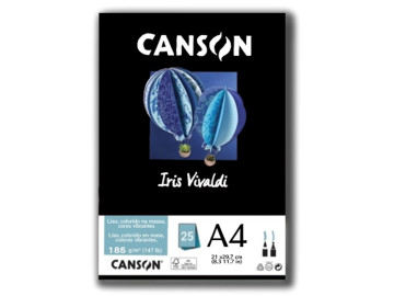 PAPEL A4 COLOR PRETO 185G.25F.