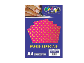 PAPEL A4 METALIZ.ROSA...