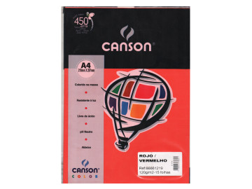 PAPEL A4 COLOR VERMELHO...