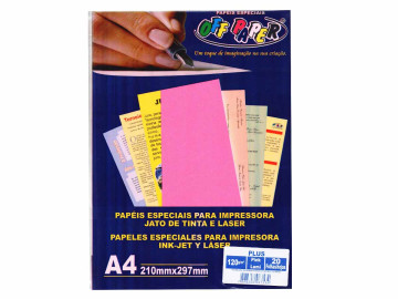 PAPEL A4 COLOR ROSA LUMISET...