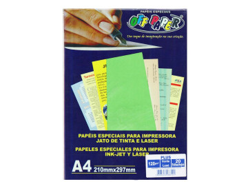 PAPEL A4 COLOR VERDE...