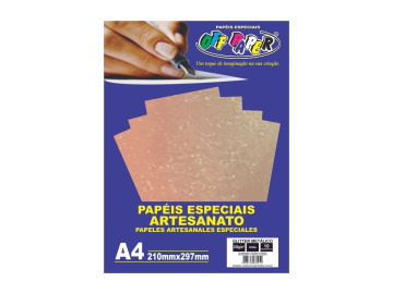 PAPEL A4 GLITER METALICO...