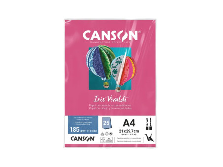 PAPEL A4 COLOR ROSA ESCURO 185G.25F.