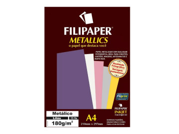 PAPEL A4 METALICO LILAS...
