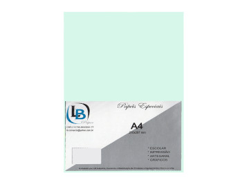 PAPEL A4 VERGE VERDE 180G.50F.
