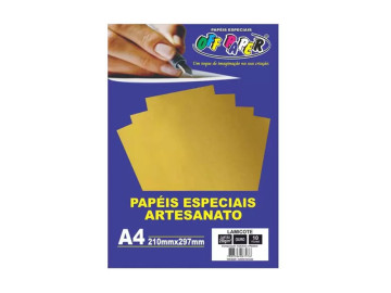 PAPEL LAMICOTE OURO 250GR....