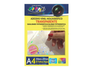 VINIL TRANSP.HOLOGR.ADESIVO...