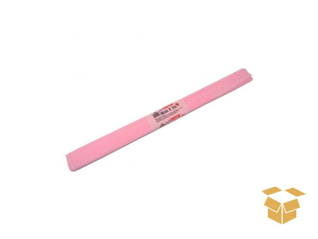 PAPEL CREPON ROSA CLARO 48CMX2MTS C/40