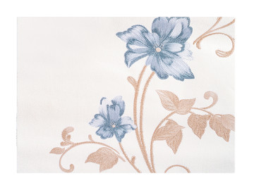 PAPEL CONT.TECIDO FLOR AZUL...