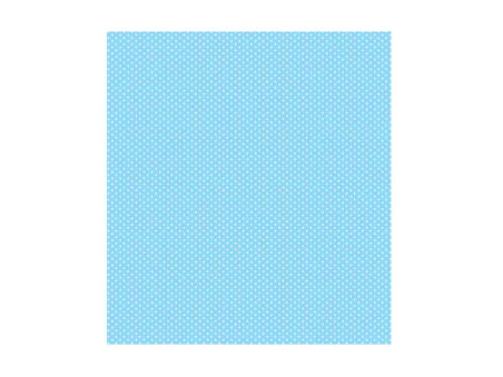 PAPEL CONT.TECIDO POA AZUL BEBE 45X100CM