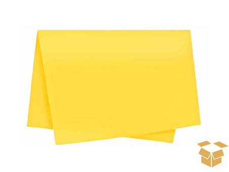 PAPEL SEDA AMARELO 60X48CM C/100