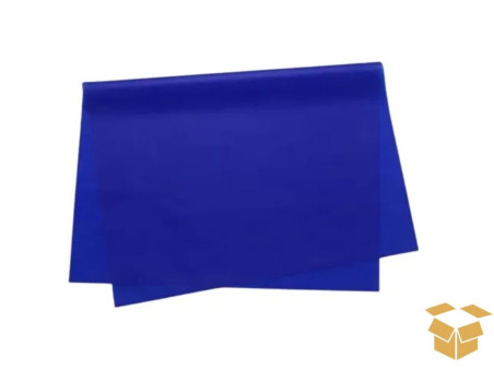 PAPEL SEDA AZUL ESCURO 60X48CM.C/100