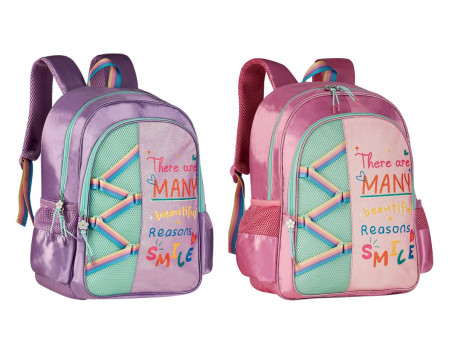 MOCHILA CLIO SMILE GLITTER RS/RX.40CM.2D