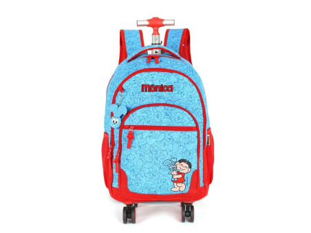 MOCHILA CAR.MONICA AZUL 44CM.2D.