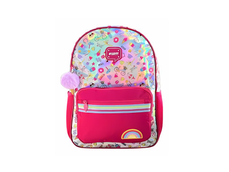 MOCHILA CLIO HOLOG.RS.EMOJI+CH.40CM.1D.