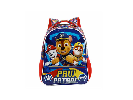 MOCHILA PAW PATROL 35CM.VM/AZ.1D.