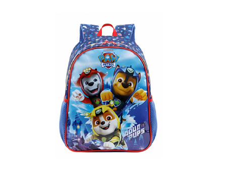 MOCHILA PAW PATROL 40CM.AZ/VM.1D.