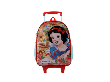 MOCHILA CAR.BRANCA DE NEVE 35CM.VM/VD.1D