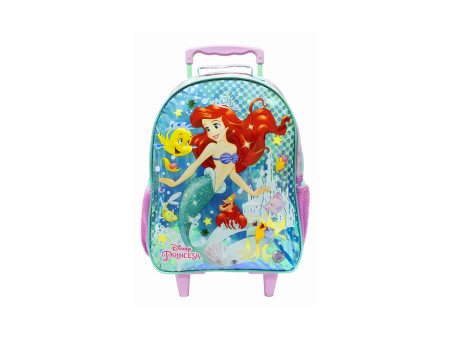 MOCHILA CAR.PRINCESA ARIEL 35CM.RX/VD.1D