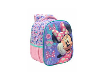 MOCHILA MINNIE 25CM.RS/AZ.1D.