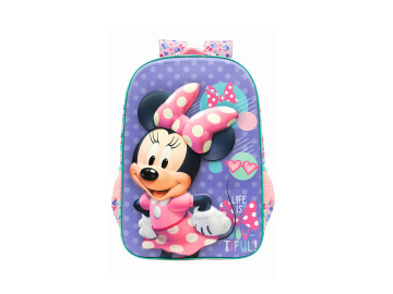 MOCHILA MINNIE 45CM.RS/AZ.1D.