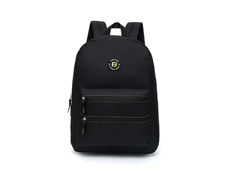 MOCHILA FERRAZZI PRETA E VERDE 42CM.1D.