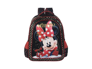 MOCHILA MINNIE VM/PT. 40CM.1D.