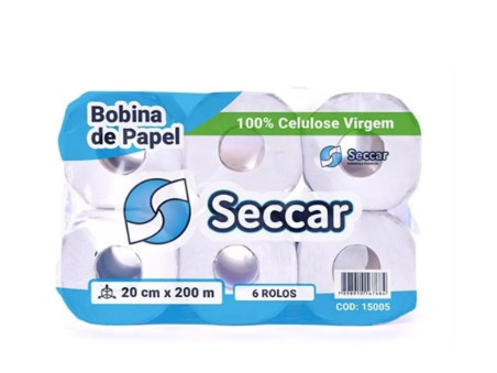 PAPEL TOALHA ROLO 20CMX200MT.EXTR.19G.C6