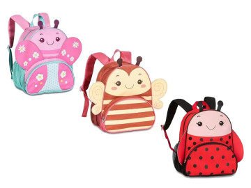 MOCHILA CLIO INSETOS CORES...