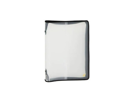 PASTA TRANSPARENTE DIVISORIA/ZIPER PRETA