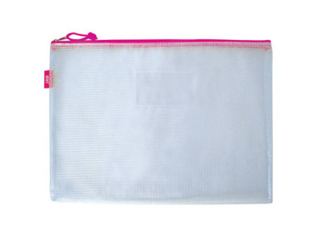 MALOTE PLASTICO TELADO 22X29 ROSA-AV.