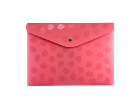 ENVELOPE A4 AROMAS MORANGO COM BOTAO