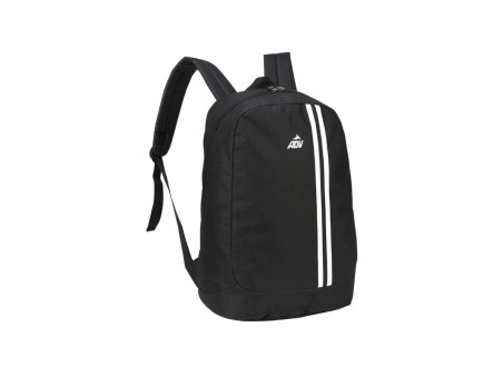 MOCHILA PRETA LISTRAS BRANCAS 49CM.1D.