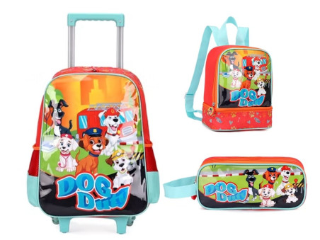 KIT MOCHILA CAR+LANCHEIRA+EST-DOG DUTY