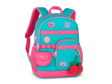 MOCHILA JUJU ROSA/LILAS ROSA/VD.40CM.2D.