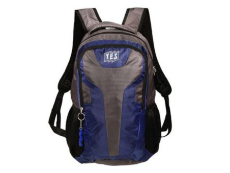 MOCHILA YES AZUL/CINZA 44CM.2D.