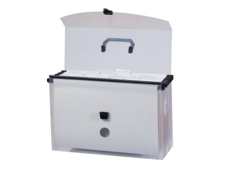 MALETA ARQUIVO TRANSP.+10 PASTA SUSP.BR.