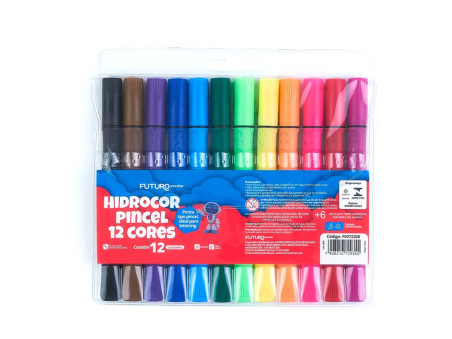 PINCEL ATOMICO 12 CORES BRUSH FUTURO