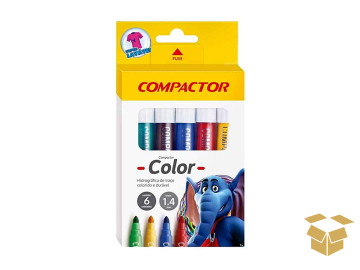 PINCEL ATOMICO 06 CORES C/10