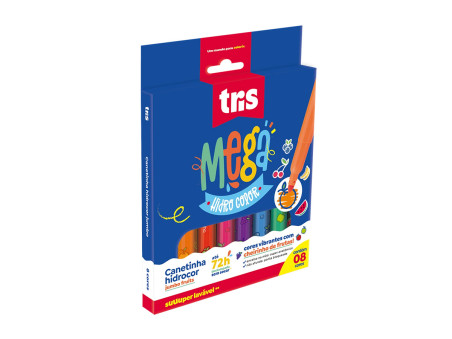 PINCEL ATOMICO 08 CORES JUMBO C/CHEIRO